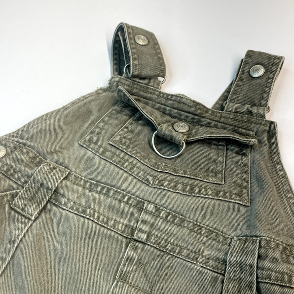 Vintage 90s Sport Gear Toddler Overalls 2-3T Unisex Carpenter Grunge Shortalls - Picture 2 of 5